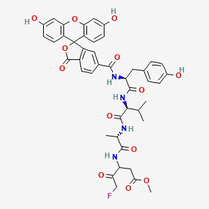 molecular formula C44H43FN4O13 B6297832 Fluorescein-6-carbonyl-Tyr-Val-Ala-DL-Asp(OMe)-fluoromethylketone 