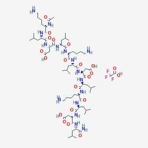 molecular formula C70H123F3N16O21 B6297847 Ac-Lys-Leu-Asp-Leu-Lys-Leu-Asp-Leu-Lys-Leu-Asp-Leu-NH2.TFA CAS No. 800379-47-9