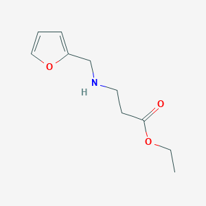 molecular formula C10H15NO3 B062979 Ethyl 3-[(2-furylmethyl)amino]propanoate CAS No. 175203-83-5
