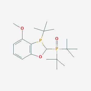 molecular formula C20H34O3P2 B6298230 Di-tert-butyl(3-(tert-butyl)-4-methoxy-2,3-dihydrobenzo[d][1,3]oxaphosphol-2-yl)phosphine oxide CAS No. 1788085-46-0