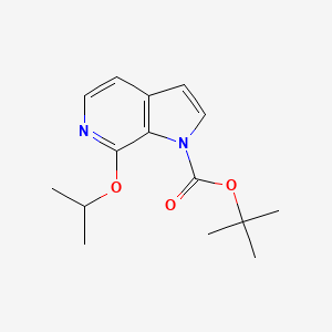 molecular formula C15H20N2O3 B6298326 tert-butyl 7-propan-2-yloxypyrrolo[2,3-c]pyridine-1-carboxylate CAS No. 2301848-74-6