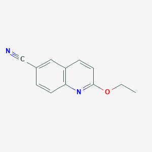molecular formula C12H10N2O B6298358 2-ethoxyquinoline-6-carbonitrile CAS No. 2301857-74-7