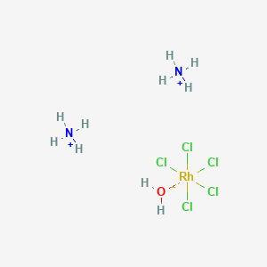 molecular formula Cl5H10N2ORh B6298383 diazanium;pentachlororhodium(2-);hydrate CAS No. 63771-33-5