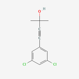 molecular formula C11H10Cl2O B6298524 4-(3,5-Dichlorophenyl)-2-methylbut-3-yn-2-ol CAS No. 99254-89-4