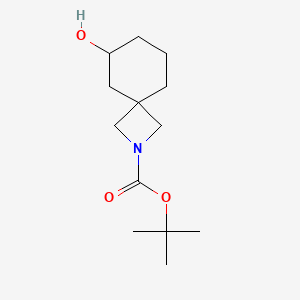 molecular formula C13H23NO3 B6298537 tert-Butyl 6-hydroxy-2-azaspiro[3.5]nonane-2-carboxylate CAS No. 2168171-77-3