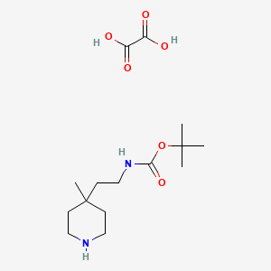 molecular formula C15H28N2O6 B6298730 tert-butyl N-[2-(4-methyl-4-piperidyl)ethyl]carbamate oxalic acid CAS No. 2250243-00-4