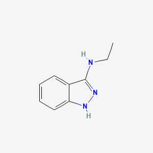 molecular formula C9H11N3 B6298851 N-Ethyl-1H-indazol-3-amine CAS No. 877-05-4