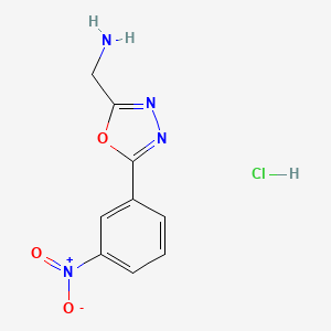 molecular formula C9H9ClN4O3 B6299025 MFCD31714268 CAS No. 2368870-99-7