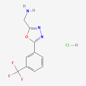 molecular formula C10H9ClF3N3O B6299048 MFCD31714269 CAS No. 2368870-92-0