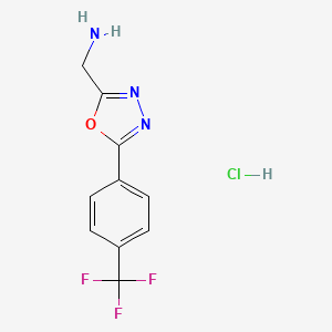 molecular formula C10H9ClF3N3O B6299099 MFCD31714257 CAS No. 2368870-82-8