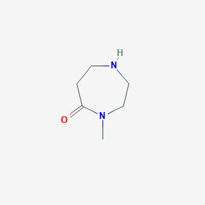 molecular formula C6H12N2O B062991 4-Methyl-1,4-diazepan-5-one CAS No. 172314-56-6