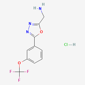 molecular formula C10H9ClF3N3O2 B6299148 MFCD31714270 CAS No. 2368870-54-4