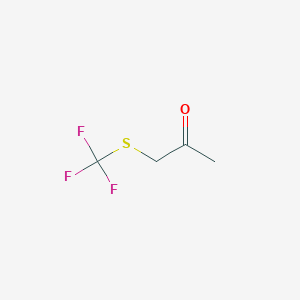 molecular formula C4H5F3OS B6299289 1-Trifluoromethylsulfanyl-propan-2-one CAS No. 42105-30-6