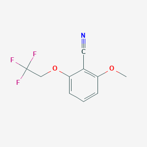 molecular formula C10H8F3NO2 B062993 2-甲氧基-6-(2,2,2-三氟乙氧基)苯甲腈 CAS No. 175204-03-2