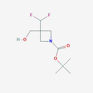 molecular formula C10H17F2NO3 B6299415 Tert-butyl 3-(difluoromethyl)-3-(hydroxymethyl)azetidine-1-carboxylate CAS No. 2231677-13-5