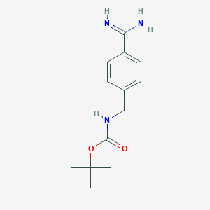 molecular formula C13H19N3O2 B062996 4-Boc-氨甲基苯甲酰胺 CAS No. 162696-15-3