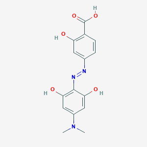 molecular formula C15H15N3O5 B6299613 Hydrodabcyl (4-(2',6'-dihydroxy-4'-dimethylaminophenylazo)-2-hydroxybenzoic acid) CAS No. 1934257-88-1