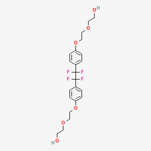 molecular formula C22H26F4O6 B6299679 1,2-Bis[4-(2-hydroxyethoxyethoxy)-phenyl]-1,1,2,2-tetrafluoroethane CAS No. 107233-48-7