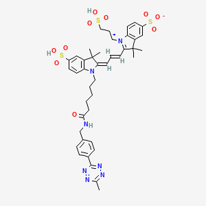 molecular formula C42H49N7O10S3 B6299718 Trisulfo-Cy3 Methyltetrazine 