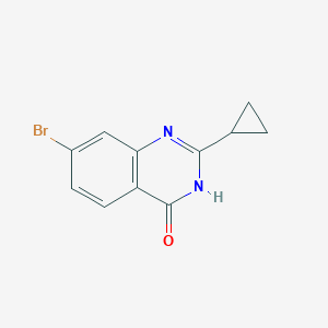 molecular formula C11H9BrN2O B6299722 7-Bromo-2-cyclopropylquinazolin-4(3H)-one CAS No. 1693955-94-0