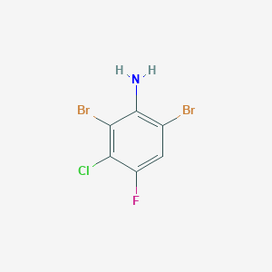 molecular formula C6H3Br2ClFN B062999 2,6-Dibromo-3-chloro-4-fluoroaniline CAS No. 175135-09-8