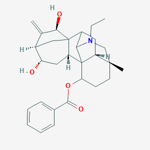 molecular formula C29H37NO4 B000063 [(2R,4S,5R,7R,13R,17R)-11-ethyl-4,7-dihydroxy-13-methyl-6-methylidene-11-azahexacyclo[7.7.2.15,8.01,10.02,8.013,17]nonadecan-16-yl] benzoate CAS No. 198126-85-1