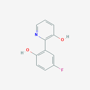 molecular formula C11H8FNO2 B6300073 2-(5-Fluoro-2-hydroxyphenyl)-3-hydroxypyridine CAS No. 1261981-46-7