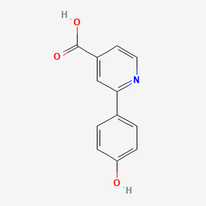 molecular formula C12H9NO3 B6300146 2-(4-Hydroxyphenyl)isonicotinic acid CAS No. 1258626-91-3