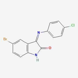 5-Bromo-3-(4-chlorophenylimino)indolin-2-one