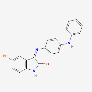 3-((4-(Phenylamino)phenyl)imino)-5-bromoindolin-2-one
