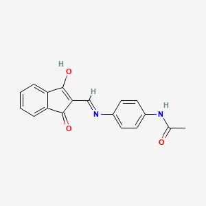 N-(4-(((1,3-Dioxoindan-2-ylidene)methyl)amino)phenyl)ethanamide