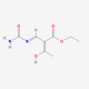 molecular formula C8H12N2O4 B6300489 Ethyl 2-(ureidomethylene)acetoacetate CAS No. 6319-01-3