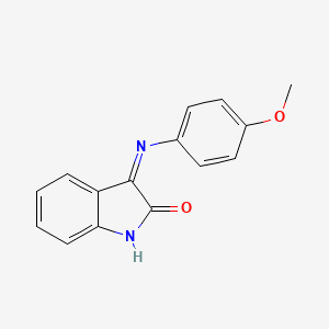 3-((4-Methoxyphenyl)imino)indolin-2-one