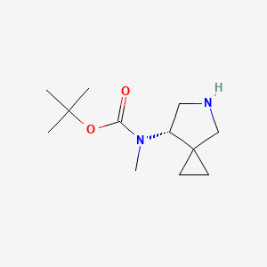 molecular formula C12H22N2O2 B6300545 tert-Butyl N-[(7S)-5-azaspiro[2.4]heptan-7-yl]-N-methylcarbamate CAS No. 2306252-79-7