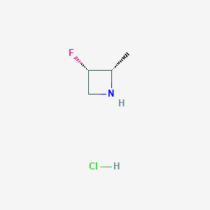 (2S,3S)-3-Fluoro-2-methylazetidine hydrochloride