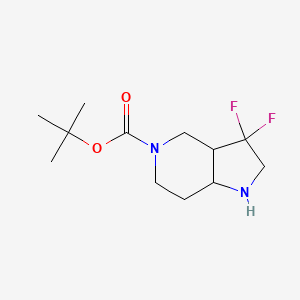 molecular formula C12H20F2N2O2 B6300589 tert-butyl 3,3-difluoro-octahydro-1H-pyrrolo[3,2-c]pyridine-5-carboxylate CAS No. 2167470-91-7
