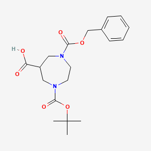 1-Benzyloxycarbonyl-4-tert-butoxycarbonyl-1,4-diazepane-6-carboxylic acid