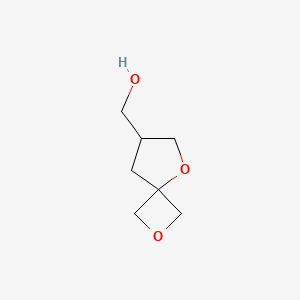 molecular formula C7H12O3 B6300694 2,5-Dioxaspiro[3.4]octan-7-ylmethanol CAS No. 2306276-69-5