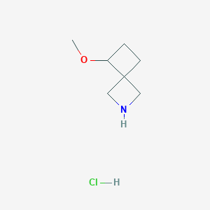molecular formula C7H14ClNO B6300751 5-Methoxy-2-azaspiro[3.3]heptane hydrochloride CAS No. 2306272-79-5