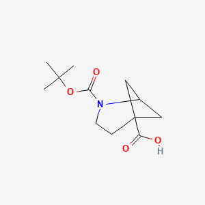 molecular formula C12H19NO4 B6300807 2-(Tert-butoxycarbonyl)-2-azabicyclo[3.1.1]heptane-5-carboxylic acid CAS No. 1882055-86-8