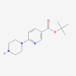 molecular formula C14H21N3O2 B6300848 tert-Butyl 6-(piperazin-1-yl)nicotinate CAS No. 2241579-90-6