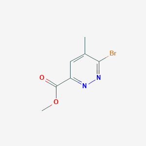 molecular formula C7H7BrN2O2 B6300887 Methyl 6-bromo-5-methylpyridazine-3-carboxylate CAS No. 2135332-83-9