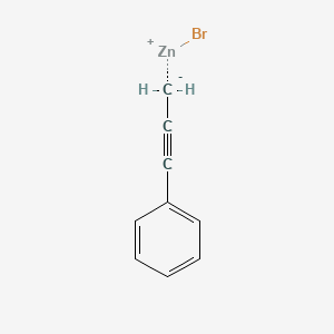 molecular formula C9H7BrZn B6300991 3-Phenylprop-2-yn-1-ylzinc bromide CAS No. 93784-73-7