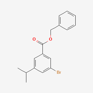 molecular formula C17H17BrO2 B6301404 Benzyl 3-bromo5-isopropylbenzoate CAS No. 2121514-84-7