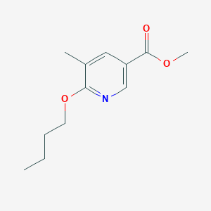 B6301454 Methyl 6-butoxy-5-methylpyridine-3-carboxylate CAS No. 2121515-26-0