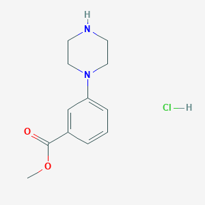 molecular formula C12H17ClN2O2 B6301558 Methyl 3-(piperazin-1-yl)benzoate hydrochloride CAS No. 2208746-53-4