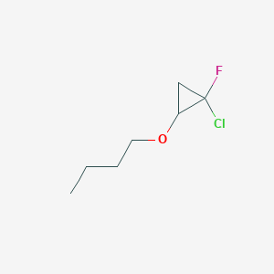 molecular formula C7H12ClFO B6301599 2-Butoxy-1-chloro-1-fluorocyclopropane CAS No. 95241-05-7