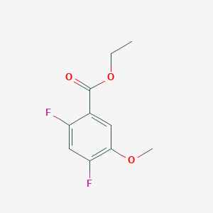 molecular formula C10H10F2O3 B6301605 Ethyl 2,4-difluoro-5-methoxybenzoate CAS No. 1803729-23-8
