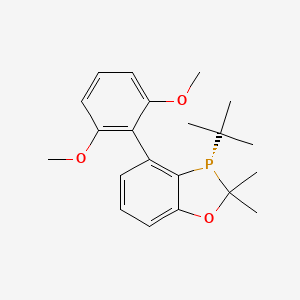 B6301660 (S)-3-(tert-Butyl)-4-(2,6-dimethoxyphenyl)-2,2-dimethyl-2,3-dihydrobenzo[d][1,3]oxaphosphole, 97% (>99% ee) CAS No. 2227217-19-6