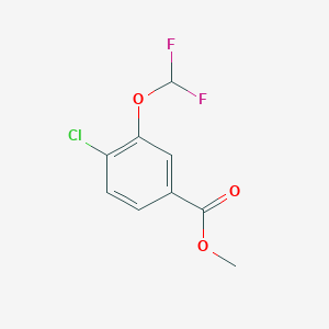 molecular formula C9H7ClF2O3 B6301694 Methyl 4-chloro-3-(difluoromethoxy)benzoate CAS No. 1807030-81-4